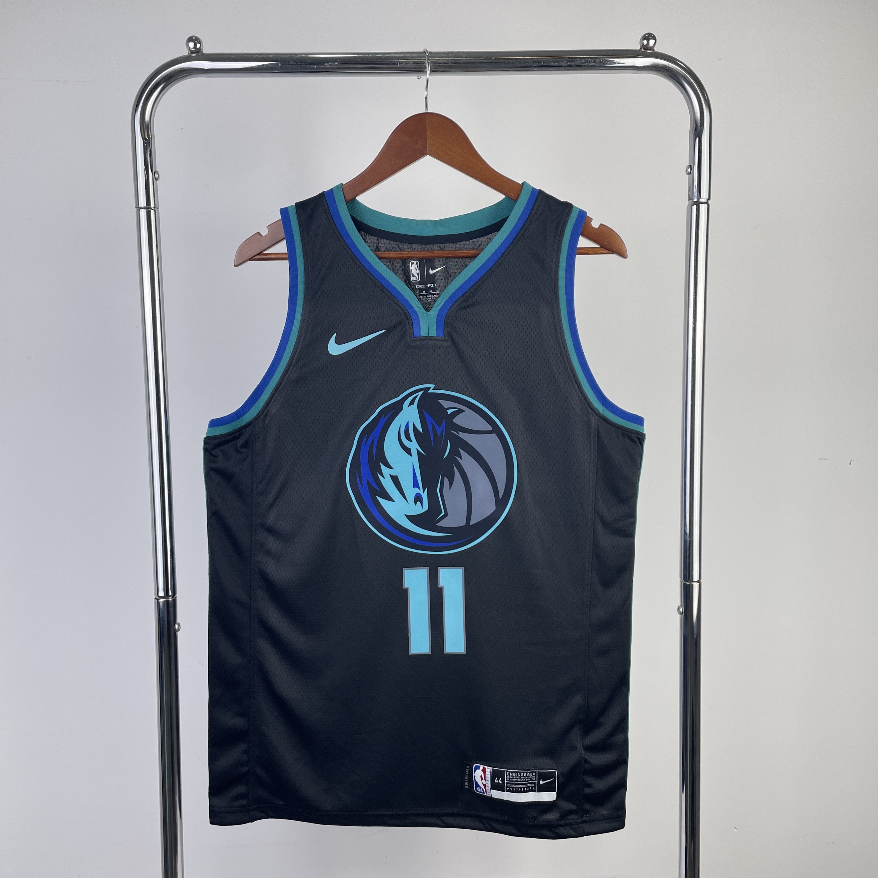 Men Dallas Mavericks #11 Irving Black Season Nike 2024 NBA Jersey